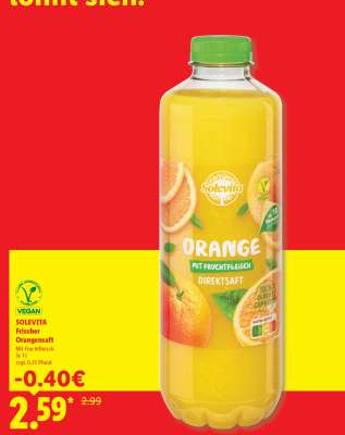 Solevita Frischer Orangensaft