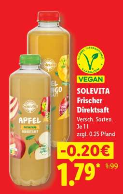Solevita Frischer Direktsaft