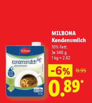 Milbona Kondensmilch