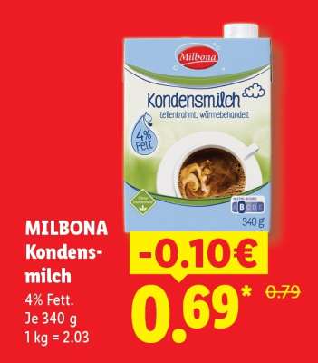 Milbona Kondensmilch