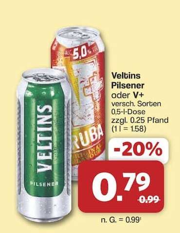 Veltins Pilsener oder V+