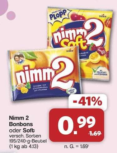 Nimm 2 Bonbons oder Soft