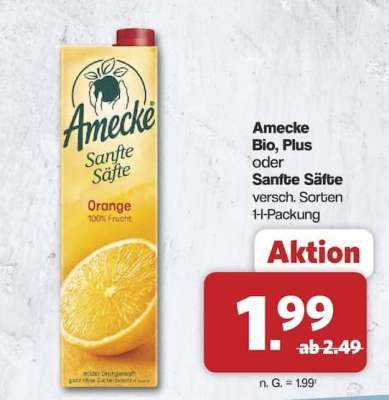 Amecke Bio, Plus oder Sanfte Säfte
