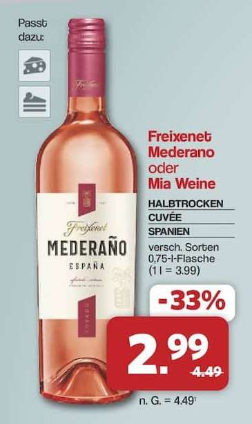 Freixenet Mederano oder Mia Weine