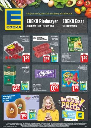 Prospekte Edeka - 3.08.2026 - 8.08.2026.