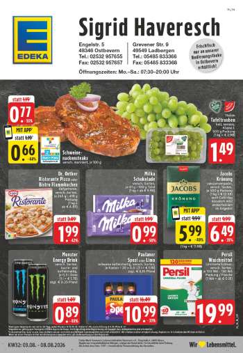 Prospekte Edeka - 3.08.2026 - 8.08.2026.