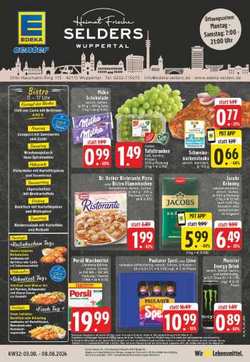 Prospekte Edeka - 3.08.2026 - 8.08.2026.
