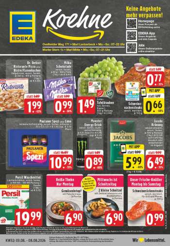 Prospekte Edeka - 3.08.2026 - 8.08.2026.
