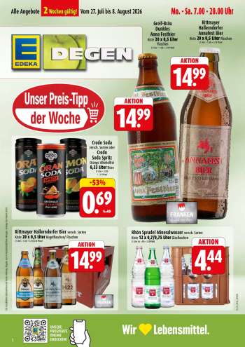Prospekte Edeka - 3.08.2026 - 8.08.2026.