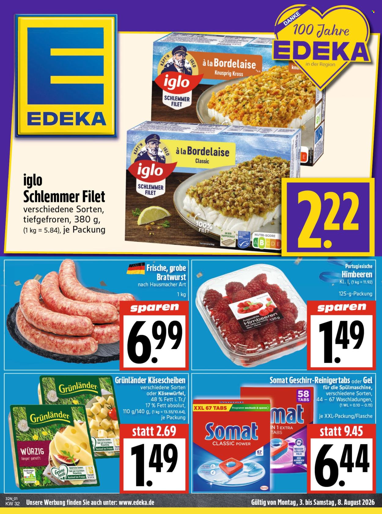 Edeka Prospekte  - 3.08.2026 - 8.08.2026. Seite 1