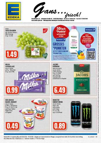 Prospekte Edeka - 3.08.2026 - 8.08.2026.