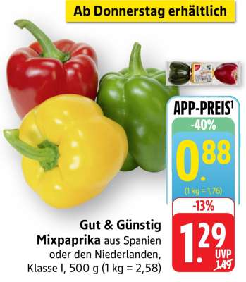 Gut & Günstig Mixpaprika