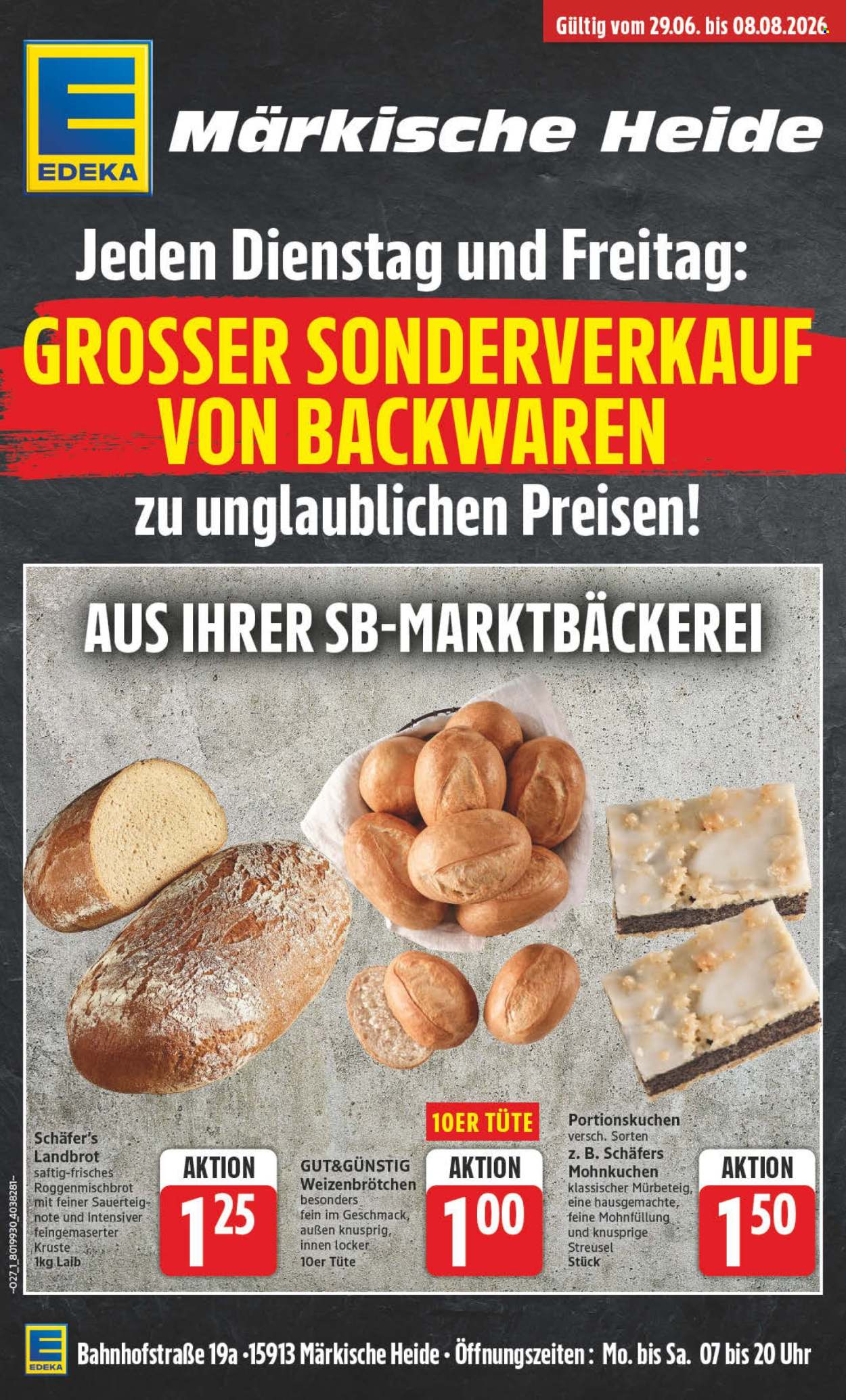 Edeka Prospekte  - 3.08.2026 - 8.08.2026. Seite 1