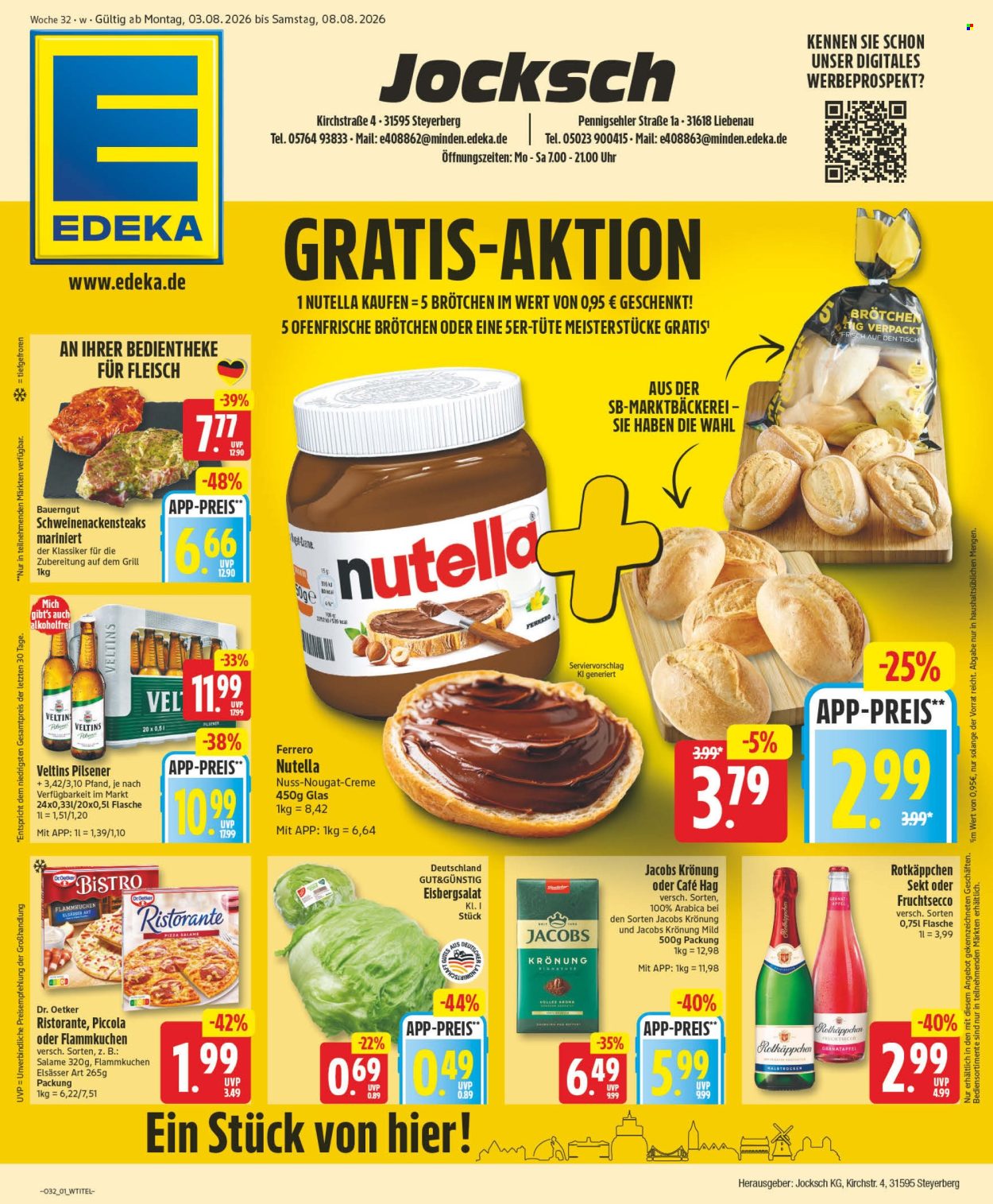Edeka Prospekte  - 3.08.2026 - 8.08.2026. Seite 1