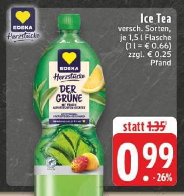 EDEKA Herzstücke Der Grüne Ice Tea