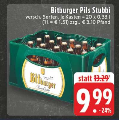 Bitburger Pils Stubbi