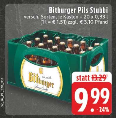 Bitburger Pils Stubbi