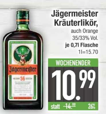 JÄGERMEISTER Kräuterlikör*