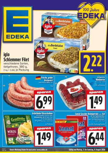Prospekte Edeka - 3.08.2026 - 8.08.2026.