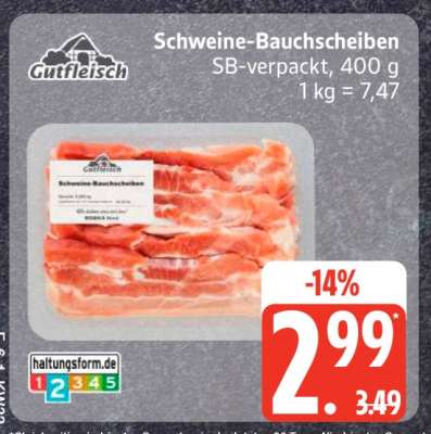 Schweine-Bauchscheiben