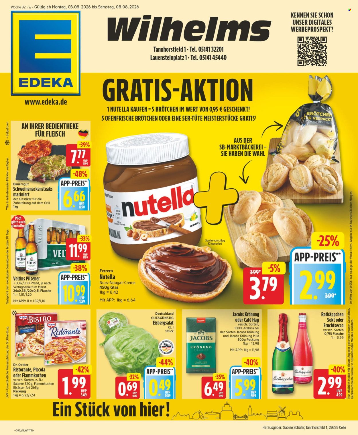 Edeka Prospekte  - 3.08.2026 - 8.08.2026. Seite 1