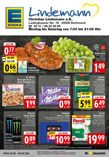 Prospekte Edeka - 3.08.2026 - 8.08.2026.
