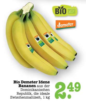 Bio Demeter Idene Bananen