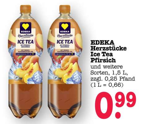 EDEKA Herzstücke Ice Tea Pfirsich