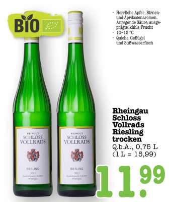 Rheingau Schloss Vollrads Riesling trocken