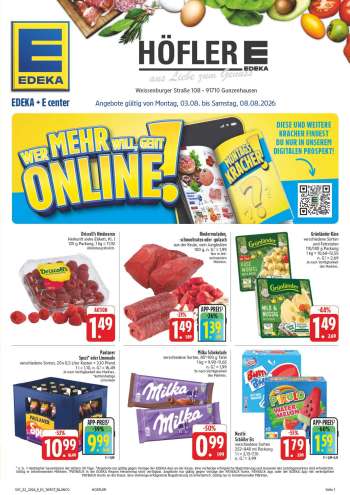 Prospekte Edeka - 3.08.2026 - 8.08.2026.