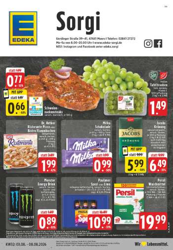 Prospekte Edeka - 3.08.2026 - 8.08.2026.
