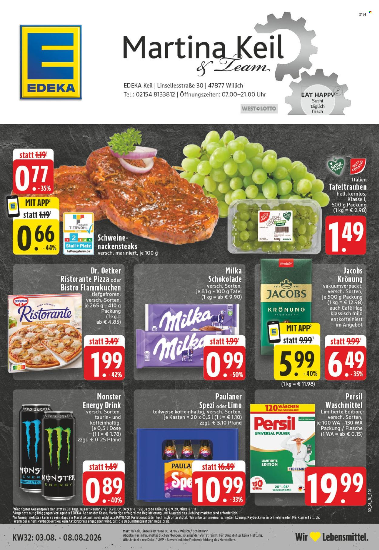 Edeka Prospekte  - 3.08.2026 - 8.08.2026. Seite 1