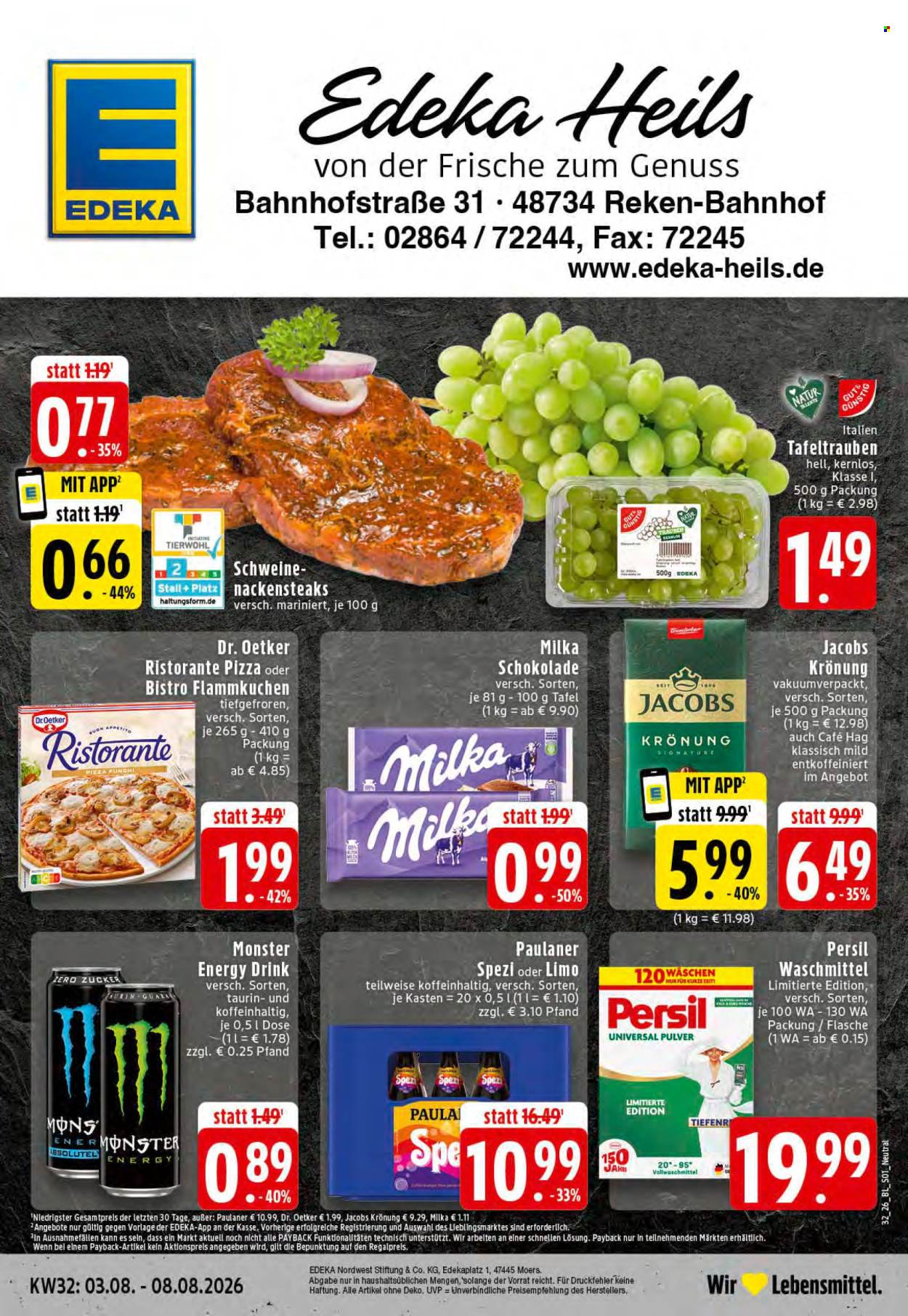 Edeka Prospekte  - 3.08.2026 - 8.08.2026. Seite 1