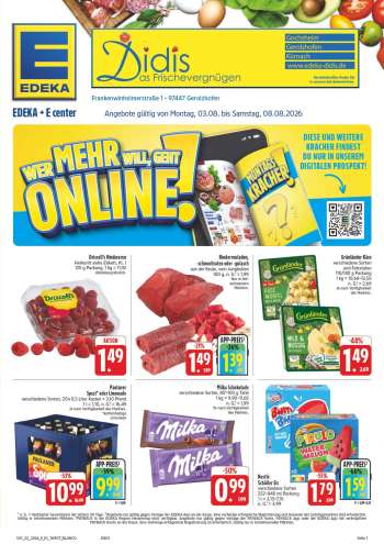 Prospekte Edeka - 3.08.2026 - 8.08.2026.