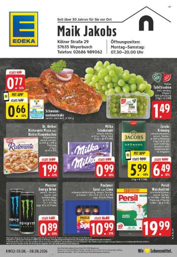 Prospekte Edeka - 3.08.2026 - 8.08.2026.