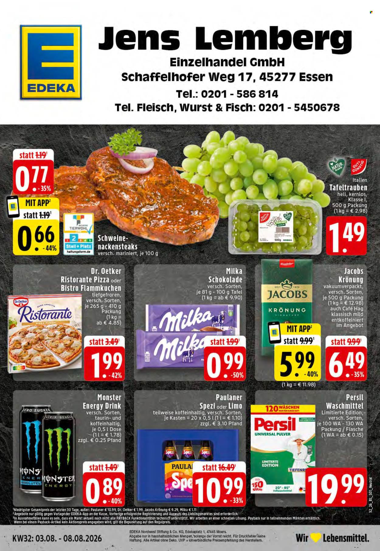 Edeka Prospekte  - 3.08.2026 - 8.08.2026. Seite 1