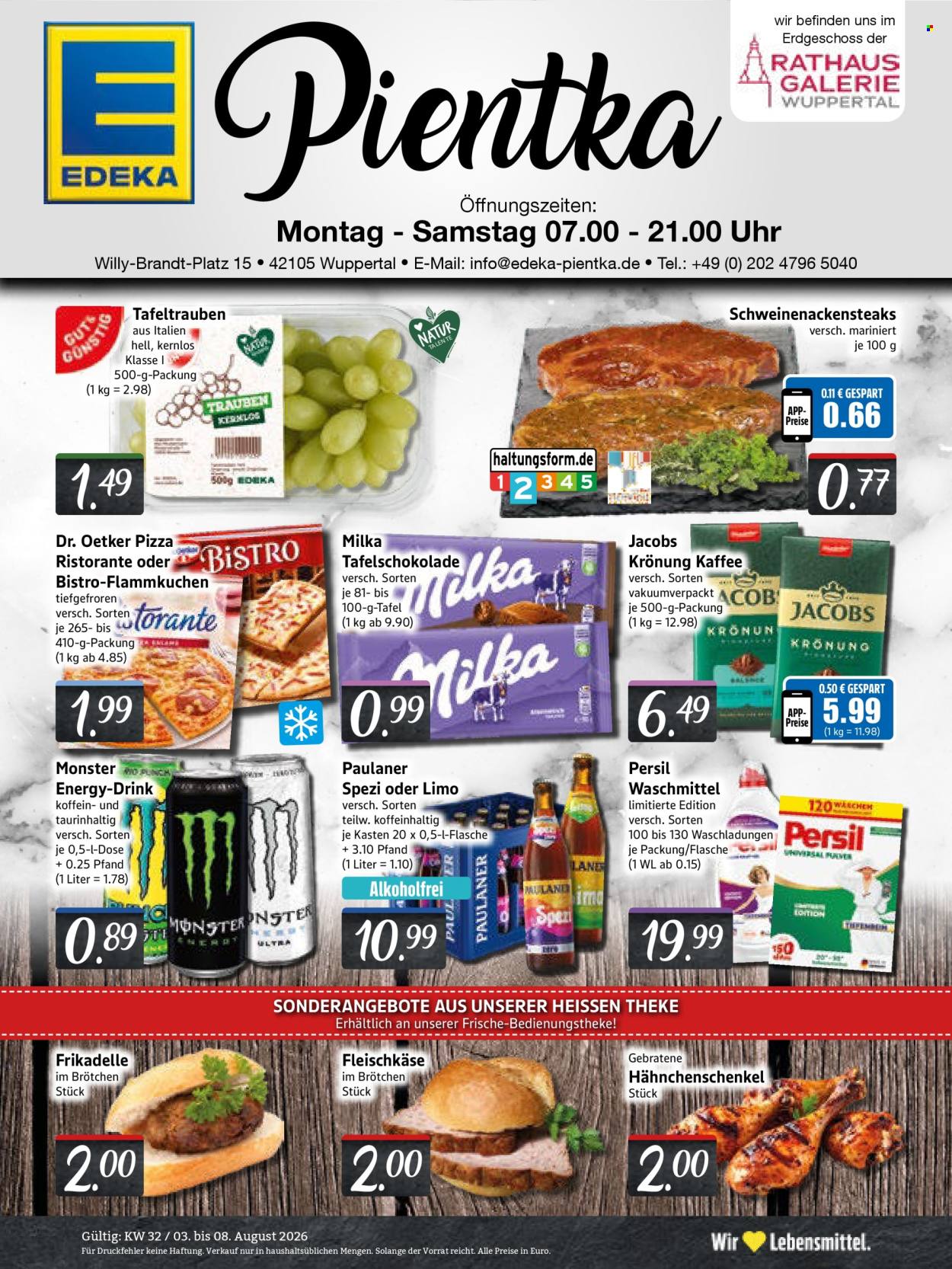 Edeka Prospekte  - 3.08.2026 - 8.08.2026. Seite 1
