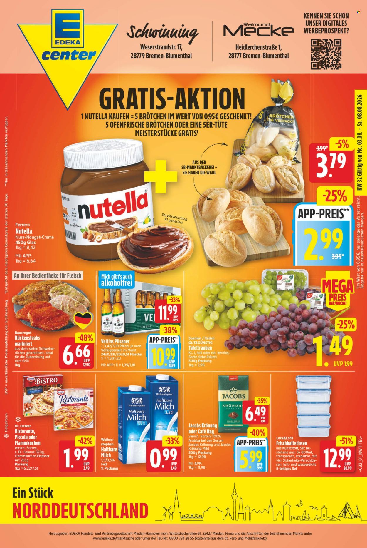 E center Prospekte  - 3.08.2026 - 8.08.2026. Seite 1