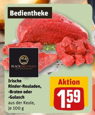 Irische Rinder-Rouladen, -Braten oder -Gulasch