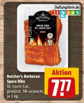 Butcher´s Barbecue Spare Ribs