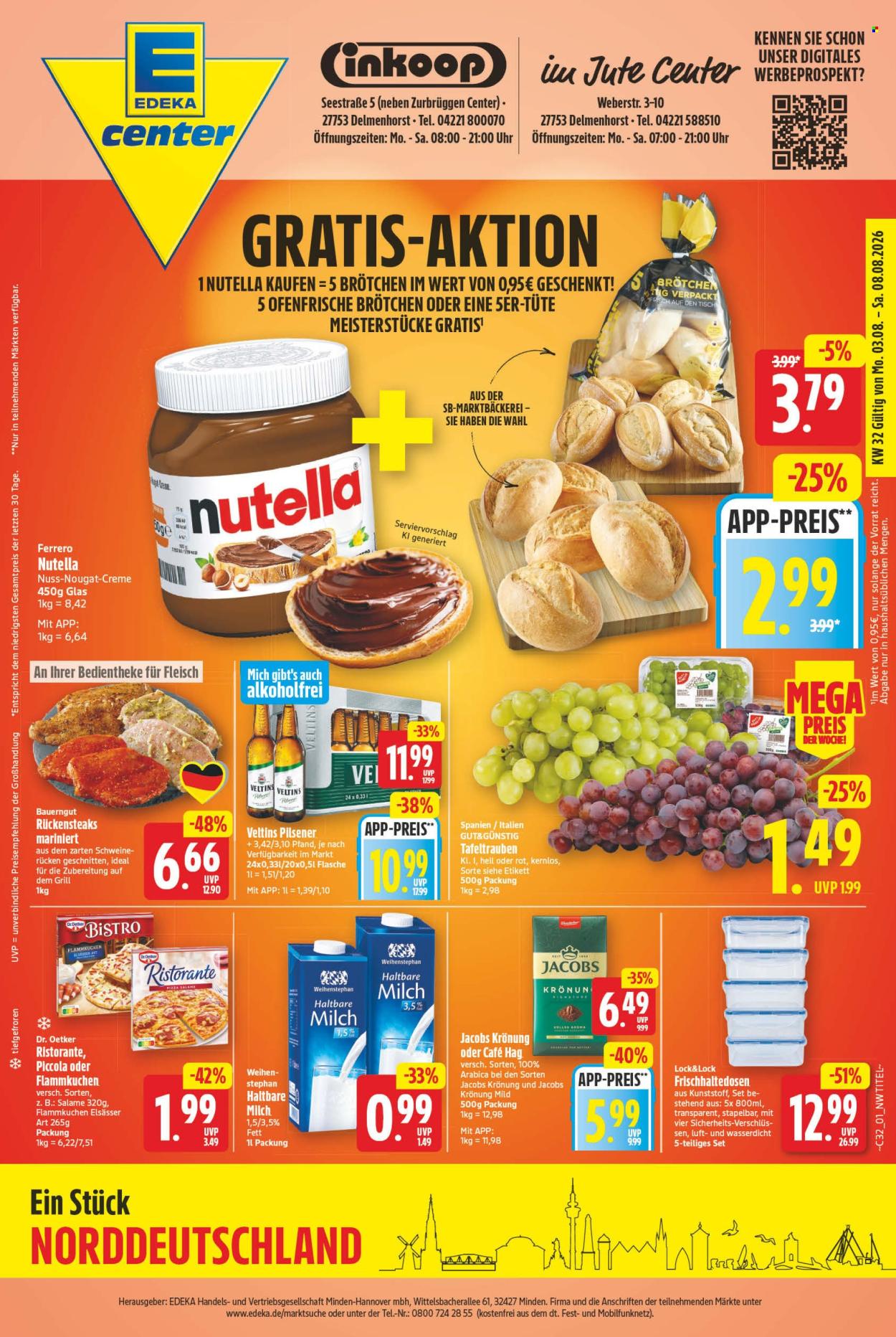 E center Prospekte  - 3.08.2026 - 8.08.2026. Seite 1