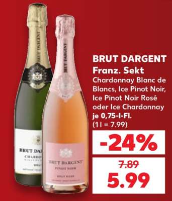 BRUT DARGENT Franz. Sekt