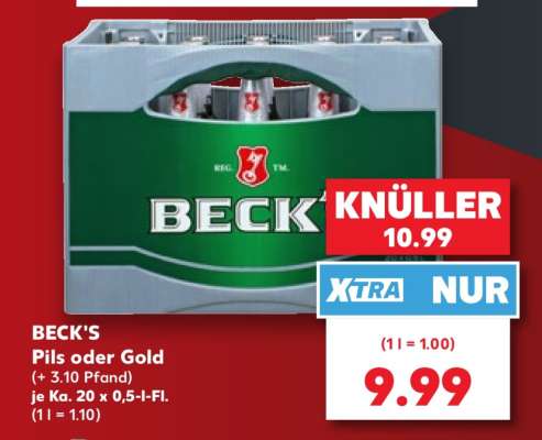 BECK'S Pils oder Gold