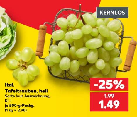 Ital. Tafeltrauben, hell