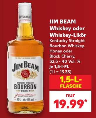 JIM BEAM Whiskey oder Whiskey-Likör