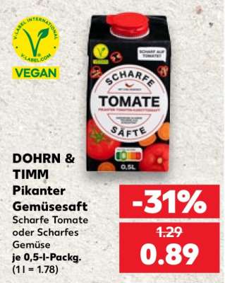 DOHRN & TIMM Pikanter Gemüsesaft
