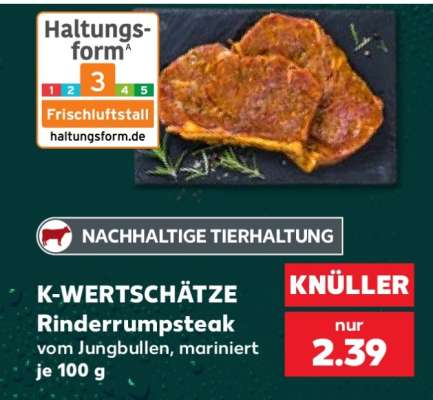K-WERTSCHÄTZE Rinderrumpsteak