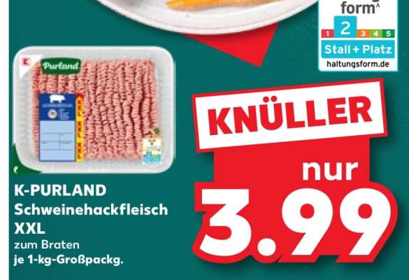 K-PURLAND Schweinehackfleisch XXL