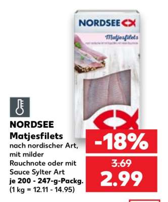 NORDSEE Matjesfilets