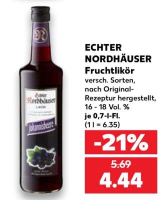 Echter Nordhäuser Fruchtlikör